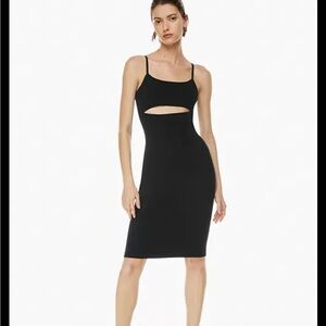 Babaton sculpt body con front cut out dress